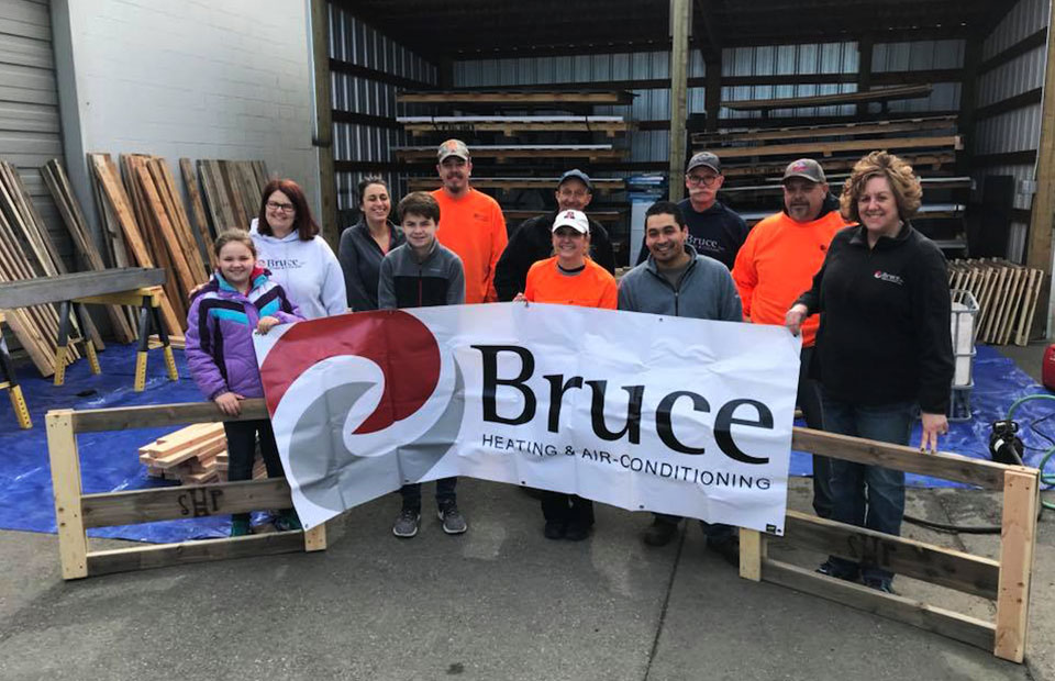 Bruce Heating & Air Team Volunteering